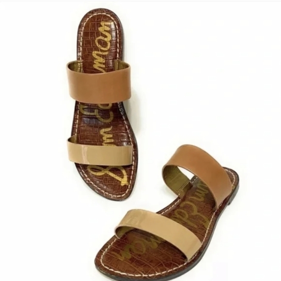Sam Edelman Shoes - Sam Edelman Womens Krista 2 tones Strappy Sandals Flip Flop Flats shoes